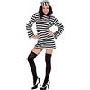 W WIDMANN MILANO Party Fashion - Costume da detenuta da donna