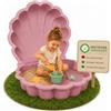 Ondis24 Conchiglia d'acqua, sabbiera in 2 pezzi, in plastica, con coperchio (rosa pastello, 87)