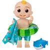 CoComelon - Bambola Splish Splash JJ - con spruzzino da bagno a forma di squalo e accessori per giochi d'acqua - Giocattoli per bambini e bambini in età prescolare - Esclusiva Amazon