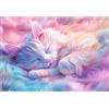 Yunlus Puzzle per adulti 1000 pezzi cura dolce gatto puzzle 1000 pezzi impossibile difficile difficile impegnativo puzzle per adulti gattino addormentato puzzle 1000 pezzi 71,1 x 50,8 cm