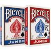 Bicycle US Playing Card Co. 1004949 Carte da gioco Bicycle Jumbo, 2 pacchi (blu e rosso)