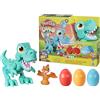 Play-Doh Dino Crew Crunchin' T-Rex Toy for Kids 3 Years and Up with Dinosaur Sounds and 3 Eggs