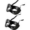 Votvlog 2 x Maschere di Venezia Maschere maschere da uomo Maschere nere Maschere costume maschera maschere Venezia Maschere Mardi Gras Cosplay