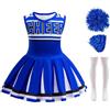 Lito Angels Children's Apparel Lito Angels Costume da con Pon Pon e Calzini, Blu, 12-13 Anni 158
