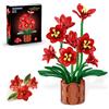 Plaxsoon Set di Costruzione di Fiori Con Vaso per Lei Adulti | Blocco di Costruzione Della Collezione Botanica, Kit di Piante Artificiali per La Casa, Bouquet Bonsai Regalo di Compleanno