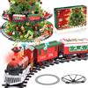 Herenear Trenino Natalizio Elettrico per Bambini, Trenino Classico Natalizio con Supporto Installazione, Treno Elettrico Giocattolo Sull'albero di Natale per Bambini 5 6 7 8 9 Ann (Tra gli alberi)