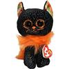 Ty - Peluche - Beanie Boos Speciale Halloween - Gatto -Morticia - gattino con occhioni arancioni glitter - Il pupazzo con gli occhi grandi scintillanti - 15 Cm - 36494