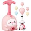 Gzadii Set di giocattoli per lancia-palloncini, con pompa a mano e auto per animali, divertente gioco da corsa per feste e giochi all'aperto