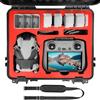 FPVtosky Custodia Rigida Impermeabile per DJI Mini 4 Pro/Mini 3 Pro - Con Controller RC/RC 2 - Custodia da Viaggio per Accessori