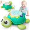Lehoo Castle Musicale Giochi Bambini 1 Anno, Gioco per Gattonare con Musica e Luci, Regalo Giochi Neonato 3-6-9-12 Mesi, Idea Regalo di Compleanno Bambino(Tartaruga)