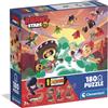 Clementoni - Puzzle 180 Pezzi Brawl Stars, per Bambini 7+ Anni, con 1 Sticker Esclusivo, Square Box, Made in Italy, 48,5x33,5 cm, 29806