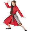 Rubie's Costume ufficiale del film Mulan di Mulan, deluxe Warrior, per bambini, taglia L, età 7-8 anni