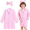 EJRUP Costume Dottore, Dottore Medico Costume per Ragazze 3-10 Anni, Kit Dottoressa Bambina, Gioco Dottoressa Bambina, Gioco di Ruolo Carnevale Halloween