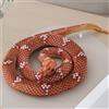 champracer Serpente di peluche realistico, come peluche e decorazione, regalo per bambini (160 cm, curry)