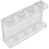 XYEIUGO 14718 Pannello Porta 1x4x2 con Supporti Laterali-Bottoncini Cavi 10 Pezzi GDS-787 compatibile con Lego Mattoncini da Costruzione Colore:Clair transparent 40