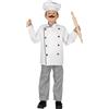 FIESTAS GUIRCA Costume da Chef Cuoco per Bambini con Giacca da Cuoco e Cappello da Pasticcere in Bianco e Pantaloni - Costume da Pasticcere per Bambini Ragazzi e Ragazze, Costume da Cuoco per