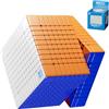 Bukefuno MoYu Meilong 10x10 V2 Speed Puzzle Cube 10x10 Cubi Magici Moyu Stickerless MFJS MEILONG 10x10x10 V2 Cubing Classroom 69.5mm Speed Toys Cube