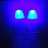 Rebetomo 1 paio di pollici luminosi (brevi) trucchi magici d'Lite illuminazione pollici led lampeggiante punte delle dita magia accessori magia giocattoli Gimmicks puntelli (blu)