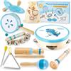 HERSITY Strumenti Musicali Bambini Legno, Percussione Giocattolo 1 Anno