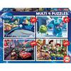 Educa - Puzzle Disney Pixar | 4in1 Progressivo 50/80/100/150 pezzi | Monster AG, Nemo, Cars, Disney | dai 5 anni (15615)