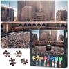 TISHIRON Moschea Mecca Puzzle per adulti 1000 blocchi, Arabia Saudita Mecca, puzzle per adulti, puzzle o giocattoli, adatto per gli anziani 50 x 70 cm