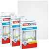Tesa INSECT STOP H&L Fly Screen for Window - zanzariera con nastro a strappo, taglio su misura, senza fori, bianco - 3x 100 x 100 cm