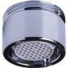 Cornat Aeratore M20 x 1 AG - risparmio di acqua fino al 50% - guarnizione - adatto per rubinetti comuni - argento - in ottone/aeratore/ugello miscelatore/TECWS602,50% risparmio di acqua, 1 pezzo