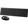 Rapoo 9850M Tastatur Maus enthalten RF Wireless + Bluetooth QWERTZ Deutsch Grau (00215389)