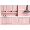 Set Da Cucina Per Casa Delle Bambole In 2 Pezzi Con Lavello, Cucina In Miniatura