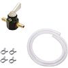 cyclingcolors RUBINETTO BENZINA 6MM + TUBO FIGLIO + COLLARE PER MOTO TOSAERBA ROTOTILLER MOTOCICLETA TAGLIAERBA