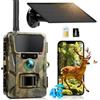 CEYOMUR 4G LTE Fototrappola Solare con SIM e TF 64GB, 2K Live View HD