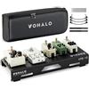 VOHALO Mini pedaliera per chitarra Valigetta in alluminio Pedalboard