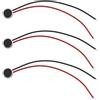 EMSea 10 pz 6027 MIC Microfono a condensatore elettrico con cavo 6 * 2.7MM Cancellazione del rumore per telefono MP3 MP4 Laptop Fotocamera digitale Monitor citofono