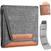 K&F CONCEPT Custodia Portafiltri Impermeabile 3 Tasche 82mm | 3 tasche filtri fino 82mm, impermeabile, cerniera impermeabile, coperchio magnetico, imbottitura antigraffio ND CPL UV BF01