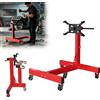 ACXIN Supporto motore per veicoli fino a 680 kg Sollevatore cambio con supporto motore girevole a 360°, 5 rulli inclusi Funzione di bloccaggio, Sollevatore motore pieghevole, Braccio regolabile per