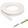 IRCKONCI Striscia Protettiva for Binario for Tendalino da 10 M, Inserto for Canale for Tendalino in PVC di Alta qualità, Compatibile con Binario for Tendalino da 6 Mm