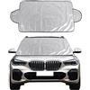 Jodsen Copertura universale per parabrezza auto, pieghevole, protezione UV, polvere e acqua, parasole per parabrezza anteriore in tutte le condizioni, parasole SUV (200 x 150)