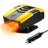 HUAJUN Riscaldamento per Auto, 12V 150W Riscaldatore Auto, Stufetta per Auto, Riscaldatore per Auto Portatile, Regolazione Libera a 360°, RiscaldamentoRapido, Sbrinatore Parabrezza Auto
