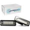 LIGHTWORLD24 Welt der Lichter LIGHTWORLD24 LED luce targa auto, lampadine illuminazione targa 18 SMD CanBus senza errore, 6000K bianco xenon freddo, 2 pezzi, compatibile con GOLF 4 5 6 7