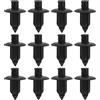 Create idea 50PCS 8mm Foro Moto Rivetto Carenatura Trim Clip di Plastica di Tipo Spinta Clip di Ritegno Clip Styling Parti di Ricambio Nero