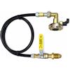 DN Autogas Parts Set di adattatori di ricarica per bombole di gas GPL GPL per il riempimento a distanza di bombole vuote da 27 mm a clip, 1 m