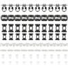 Glewi Clip di montaggio per gonna laterale, 80 pezzi, in plastica nera, adatte per Mercedes Classe C W202 Classe E W210 CLK C208 per SLK R170 A0029883881