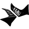 ABGSWEH Spoiler per moto Adatto per Kawasaki Z 750 Z750 2004 2005 2006 2007 Carenatura in plastica ABS per motocicletta, pannello laterale di copertura del radiatore.(Black)