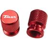 Voskxxd Cappuccio della valvola in lega di alluminio CNC Per T-Max 500, TMAX, 560, TMax 530, Accessori Moto, Tappi Valvola Pneumatici, Coperchi Ermetici CNC, Antipolvere(Red)