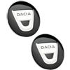 SVV 2 Pezzi Adesivi 56mm 60mm 65mm Adatti per Dacia Auto Style. Per Tuning Auto, Tappi per Mozzo, Coprimozzo, ecc. Adesivi con Emblema. (56mm)