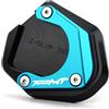 LLIDFONK Per CFMOTO 700MT MT700 CF 700 MT 2025 Supporto Accessori Moto Cavalletto Laterale Piede Pad Allargato Pad di Supporto Alluminio (Azzurro)
