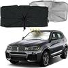 CUCUBA Parasole Auto per Parabrezza ad Ombrello Pieghevole Protezione raggi UV Misura Universale 131 x 75 cm