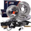 ATEC Germany Set freni incl. dischi anteriori Ø 320 mm ventilati + | Compatibile con: AUDI A6 C5, A6 C5 Avant