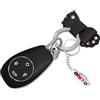 ontto Custodia per Chiave Auto per Leapmotor T03 2022 2023 2024 2025 2026 TPU con Bordi Argentati Protezione Chiave con Portachiavi Cover protettiva per Telecomando Coprichiave 4 Tasti A-Nero