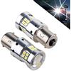 Bsxywa 1156 P21w Ba15s 7506 1141 12V 24V 8w Lampadine LED Luminoso Eccellente per Auto Moto, 6000K Bianco Con Lente Proiettore, per luce di retromarcia, Posteriori, di posizione, diurne. 2pz